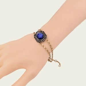 Vintage-style Blue Crystal bracelet